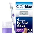 Clearblue Advanced Digital Ovulation Tests Kit, 1 Digital Holder And 10 Ovulation Tests