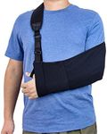 Universal Arm Sling Elastic Adjustable Shoulder Immobiliser Support with Foam Neck Pad for Right Left for Wrist Hand Elbow Arm Injured for Women and Men