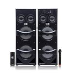 HD DIAMOND Godzilla - King of Monster Tower Speakers, HD-30000BT, 300W, 4x10” Woofer, Bluetooth v5.0, USB, AUX, FM, Wireless Mic, TWS, Dynamic RGB Lighting, Stereo Surround Sound and Karaoke Function