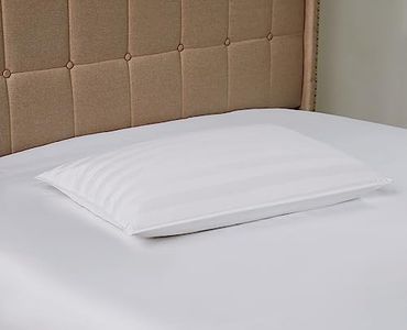 DOWNLITE Down Extra Thin, Flat & Soft Pillow for Stomach Sleepers (Hypoallergenic) (King)