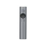 Logitech Spotlight Wireless Presentation Remote, 2.4 GHz and Bluetooth, USB-Receiver, Digital Laser Pointer, 30-Meter Operating Range, Dual Connectivity, Timer, PC/Mac/Android/iOS - Grey