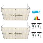 VIVOSUN 2-Pack VS1000E LED Grow Light with Samsung Diodes, Sunlike Full Spectrum Plant Light for Indoor Plants Seedling Veg and Bloom in 2x2/3x3 Grow Tents Greenhouses