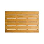 MantraRaj Premium Bamboo Bath Mat - 60x40cm Non-Slip Feet, Ideal for Home, Hotels, Spa, Indoor & Outdoor Use Bathroom Duckboard | Natural Bamboo Shower Mat | Wooden Bath Mat