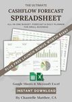 The Ultimate Cash Flow Forecast Spreadsheet Template: All-in-One Budget, Forecast & Daily Money Planner Spreadsheet (Google Sheets & Excel)