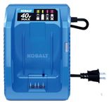 Kobalt 40 Volt Power Equipment Battery, Gen3 Fast Charger