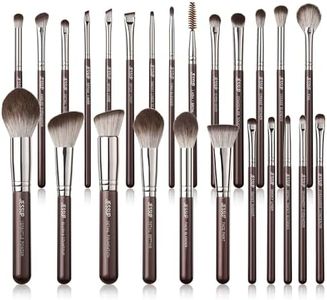 Jessup Makeup Brushes Set Professional 25pcs Premium Synthetic Make up Brushes for Foundation Eyeshadow Blending Concealer Blush Contour Bronzer Eyeliner Eyebrow, Shimmer Brown T511