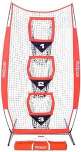 GoSports 8 x 4 ft Football Throwing Target Net - Red