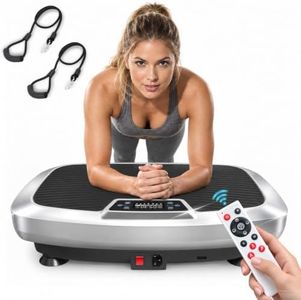 Vibration Plate Exercise Machine with Bluetooth Audio, 400 lb Shaker Plate