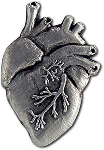 StockPins Anatomical Heart Lapel Pin - Anatomically Correct Human Heart Brooch Medical Jewelry: (Qty 1)