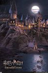 Trends International Harry Potter And The Sorcerer'S Stone - Hogwarts At Night Wall Poster, 22.37" x 34.00", Premium Unframed Version