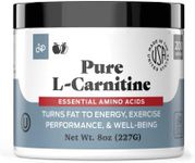 Pure L-Carnitine Powder Supplement - 8oz (227g) 60 Servings Amino Acid for Energy & Well-Being