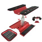 RC Car Work Stand Aluminum Repair Workstation 360 Degree Rotation Lift Lower w/Screw Tray for 1/8 1/10 1/12 1/16 Scale Traxxas TRX4 Axial Arrma Redcat Losi RC Crawler Monster Truck Buggy