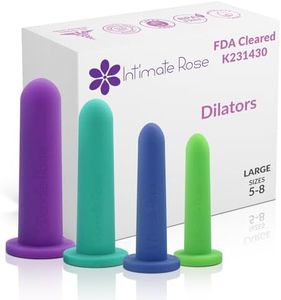 Intimate Rose Large 4-Pack Silicone Dilators for Women & Men, Sizes 5-8