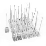 25 Pcs Pegboard Hooks, 15cm/6 Inch Stainless Steel Peg Hook Assortment Board Hooks Panel Display Accessories Organizing Tools for Room Garage Retail Store