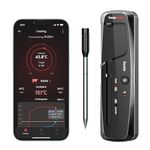 ThermoPro TempPro 150M Wireless Meat Thermometer Grilling,Bluetooth Meat Thermometer with Temperature Alarm,Digital Cooking Thermometer Oven,Grill,Kitchen,BBQ,Smoker & Air Fryers,Black,150M Range