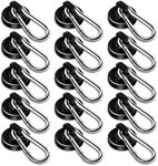 DIYMAG Magnetic Hooks,Black 15 Pack 70LBS Heavy Duty Magnet Hooks