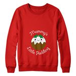 FunkyShirt Mummys Little Pudding Pregnancy Christmas Jumper Red