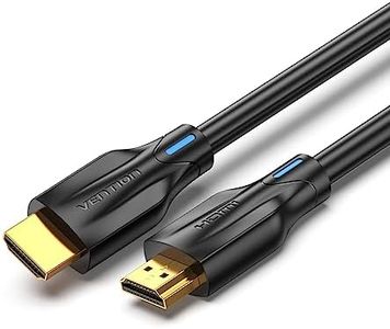 VENTION 8K HDMI Cable 16FT 48Gbps Ultra High Speed HDMI 2.1 Cable HDMI Cord 4K@120Hz 8K@60Hz eARC HDR 10 HDCP 2.2&2.3 Compatible with Roku TV PS5/4 HDTV Xbox Blu-ray