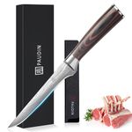 PAUDIN Fillet Super Sharp Boning 6 Inch German High Carbon Stainless Steel Flexible Kitchen Knife for Meat Fish Poultry Chicken with Ergonomic Handle