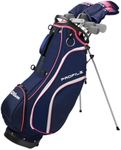 Wilson Women's Profile Complete Golf Set with Stand Bag - Right Hand, Ladies, Navy/Rose Gold/Silver