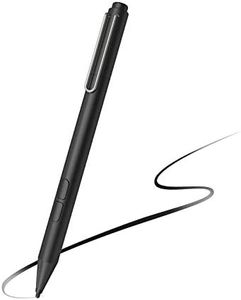 Uogic Pen for Microsoft Surface, Palm Rejection, 1024 Levels Pressure, Flex & Soft HB Nib, Compatible with Surface Pro/Studio/Book/Laptop/Go, Including 2 Spare Nibs & AAAA Battery