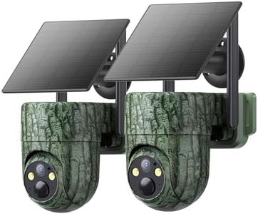 SEHMUA 4G LTE Cellular Trail/Game Camera with Unlimited Data Plan, Live Streaming, 360° Panoramic View, Built-in SIM Card, Motion Activated, Instant Alerts, No WiFi Needed, Solar Cellular Security Cam
