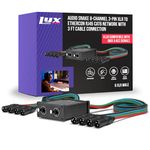 LyxPro 8-Channel Male XLR Audio Snake for Stage Sound, Studio, and Lighting, Multi-Network XLR to RJ45 Ethercon Adapter with Heavy-Duty Shield and 3-Foot Cable for Digital & Analog Signal Transfer