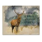 We can only be what we give ourselves the power to be - Native American Proverb - Deer in the Wild Loving words Wall Art Decor - Unframed 11 x 14 Watercolor Print - Gift to show Love