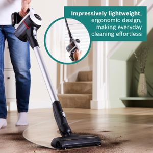 Bosch Unlimited 6 Cordless Stick Vacuum – Lightweight, 2 Batteries, White