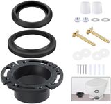 boeemi RV Toilet Flange Socketed 385345892 and RV Toilet Seal Kit Compatible with Aqua Magic Style Plus, Style II and Residence, Ball Seal 34120 & Mounting Hardware Kit with Bolt Cap
