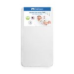 DaVinci Deluxe Coil Waterproof MINI Crib Mattress | Firm Support | GREENGUARD Gold Certified | Lightweight | 100% Non-Toxic, White