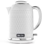 Breville Curve Electric Kettle | 1.7 Litre | 3KW Fast Boil | White & Chrome [VKT117]