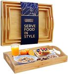 Bamboo Serving Trays with Handle – 