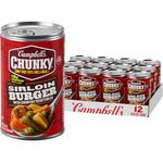 Campbell's Chunky Sirloin Burger with Country Vegetables Soup, 18.8 Ounce (Pack of 12)