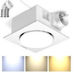 VIVOHOME AutoFlow Bathroom Exhaust Fan, 3CCT Diammable Light & Humidity Sensor (30-110-160CFM) - Energy Efficient EC Motor, Dual Insulation, Constant Airflow, (Install Kit, 4-in Duct)