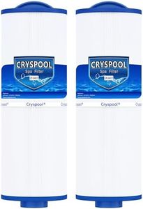 Cryspool® 04077 Compatible with Cal Spa Filters, 4CH-949, PWW50L, FC-0172, Rising Dragon, Dynasty Spas, 50 Sq. Ft Hot Tub Replacement Filter Cartridge, 2 Pack