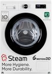 LG 8 Kg 5 Star Steam, Inverter Direct Drive Technology, 6 Motion DD, Fully-Automatic Front Load Washing Machine (FHB1208Z2W, Dial + Full Touch Buttons & LED Display, Essence White)