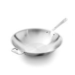 All-Clad 4414 Stainless Steel Tri-Ply Bonded Dishwasher Safe Open Stir Fry Pan/Cookware, 5-Quart, Silver