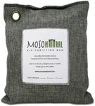 Moso Natural Air Purifying Bag 500g | Premium Bamboo Charcoal Odor Absorber for Home, Bedroom, Kitchen, Basement | Unscented Pet Odor Eliminator | Large Room Charcoal Deodorizer Bag Covers 250sqft