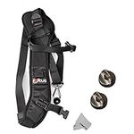 Fomito Quick Rapid Shoulder Sling Belt Neck Strap & 2pcs Screw Mount for Camera DSLR SLR DV Black