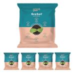 Nurturing Green® GroSoil - All in One Compressed Potting Mix for Plants (115gms x 5 Packs) | Universal Soil Blend with Essential Nutritions | Eco-Friendly & Nutrient-Rich Mix for Healthy Plant Growth
