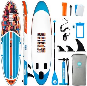 Niphean Inflatable Stand Up Paddle Board with SUP Accessories, Anti-Slip EVA Deck, 10'6'' Inflatable Paddle Boards for Adults & Youth of All Skill Levels