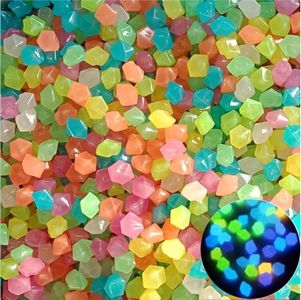 Glow in The Dark Rocks Outdoor Decorative Stones,300 pcs Glow in The Dark Pebble,Glow in The Dark Rocks Outdoor Decorative Stones Luminous Stone for Outdoor Decor,Garden,Yard,Walkway, (Mixing colors)