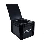 BOXIO Portable Toilet - Convenient Camping Toilet! Compact, Safe, and Personal Composting Toilet with Convenient Disposal for Camping, RVing, Boating, Road Trips and Other Recreational Activities