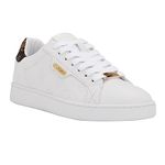 GUESS Women's Renzy Sneaker, White, 10