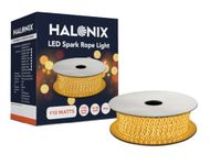 Halonix 10 Meter Waterproof Rope Light with 120 Led/Meter | Wattage-11W | Rope Light for Home Decoration | Festive Light | Strip Light | Diwali Light | Plug-n-Play | Pack of 1 (Yellow)