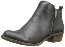 Lucky Brand Women's Basel Ankle Bootie, Black, 8 Wide