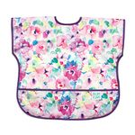 Bumkins Junior Bib/Short Sleeve Toddler Bib/Smock 1-3 Years, Waterproof, Washable, Stain and Odor Resistant – Watercolor