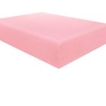 NTBAY 100% Brushed Microfiber Double Fitted Sheet, 1800 Super Soft and Cozy, Wrinkle, Fade, Stain Resistant 12" / 30cm Deep Pocket Fitted Bed Sheet, Pink