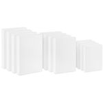 Hallmark White Gift Boxes, Assorted Sizes (12 Boxes with Lids: 4 Small 11", 4 Medium 14", 4 Large 16") for Birthdays, Christmas, Hanukkah, Baby Showers